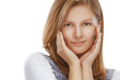 beautiful young woman close up