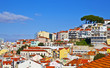 Foto: Lisbon panorama, Portugal. Buildings Lisbon panorama, Portugal. Buildings