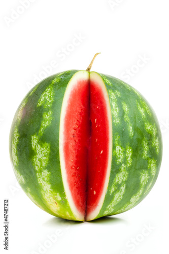 Photo: One notched vertical striped watermelon One notched vertical striped watermelon