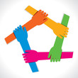 colorful hand background