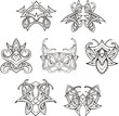 Symmetric tribal knot tattoos
