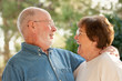 Photo: Happy Senior Couple Outdoor Portrait Happy Senior Couple Outdoor Portrait