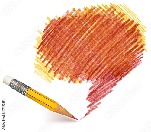 Illustration: Pencil shading. Hand-drawn. Doodle Pencil shading. Hand-drawn. Doodle