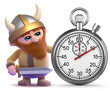 Viking times the event with his stopwatch