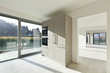 modern architecture, new empty apartment