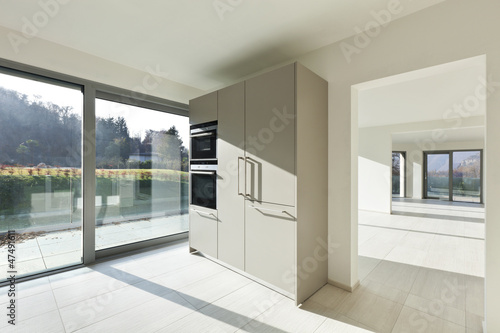 Photo: modern architecture, new empty apartment modern architecture, new empty apartment