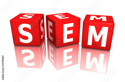 Illustration: würfel cube sem - search engine marketing 3D würfel cube sem - search engine marketing 3D