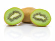 Juicy Kiwi Fruit On A White Ba...