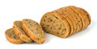 Bread from rye and wheat flour of a rough grinding