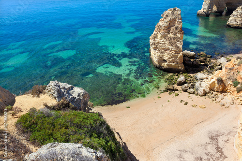 Photo: Cliffs at Algarve beach, south of Portugal Cliffs at Algarve beach, south of Portugal