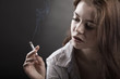 Smoking cigarette