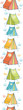 Vector camp tents vertical seamless pattern background ornament