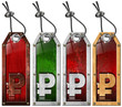 Ruble Price - Grunge Tags - 4 items