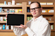 Presentation mit Tablet PC.