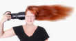 Photographer With Camera Pointed at Her Head