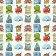 seamless house pattern