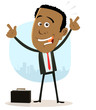 Cool Happy African Businessman