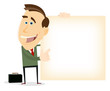 Advertisement From Happy Businessman