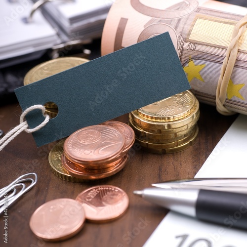 Photo: Geld, Textfeld Geld, Textfeld