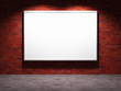 Blank advertising billboard