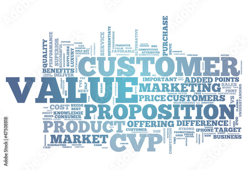 Illustration: Word Cloud "Customer Value Proposition" Word Cloud "Customer Value Proposition"
