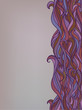 Seamless Abstract Hand-Drawn Violet Pink Red Gray Pattern. Color