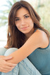 Closeup Portrait Of Beautiful Woman