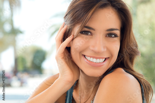 Photo: Closeup Smiling Happy Woman Closeup Smiling Happy Woman