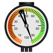 Vector: Vector gas manometer on a white background Vector gas manometer on a white background