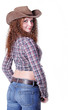 portrait of pretty red-haired girl