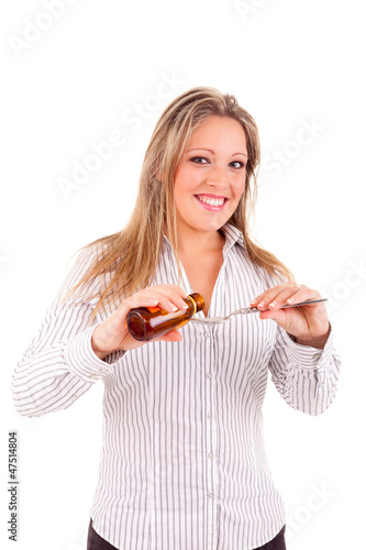 Photo: Ill woman Ill woman