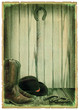 Photo: Retro Cowboy background on antique paper for text Retro Cowboy background on antique paper for text