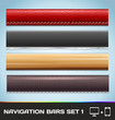 Vector Navigation Bars For Web And Mobile Set1