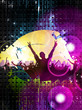 Clubbing. Dancing people