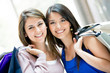 Beautiful shopping women