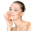 Photo: beautiful smiling woman with clean skin beautiful smiling woman with clean skin