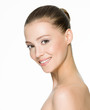 Foto: beautiful smiling woman with clean skin beautiful smiling woman with clean skin