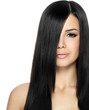 Woman with long straight hair