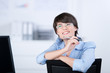 moderne frau im büro