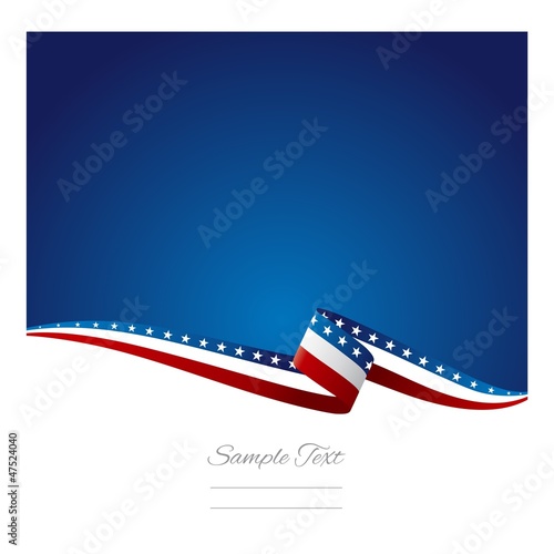 Vector: American flag ribbon abstract color background vector American flag ribbon abstract color background vector