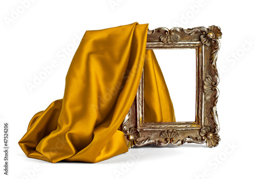 Photo: wooden frame and silk cover wooden frame and silk cover