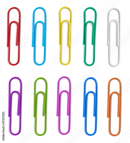 Photo: push pin thumbtack paper clip office business push pin thumbtack paper clip office business