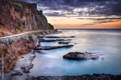 Photo: Crépuscule au Cap Lahoussaye - La Réunion Crépuscule au Cap Lahoussaye - La Réunion