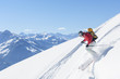 Skifahrer in den Kitzbüheler Alpen
