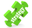 Strategy Showing Business Solutions Or Goals