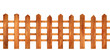 Wooden fence