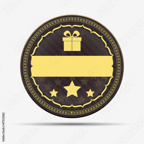 Vector: Retro gift badge Retro gift badge