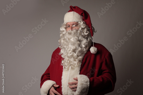 Photo: Serious Santa Looking at your conscience Serious Santa Looking at your conscience