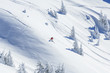 Skifahrer im Winterwunderland