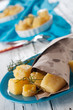 Polenta, rosemary and salt